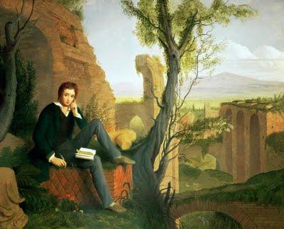 Joseph Severn Posthumous Portrait of Shelley Writing Prometheus Unbound France oil painting art